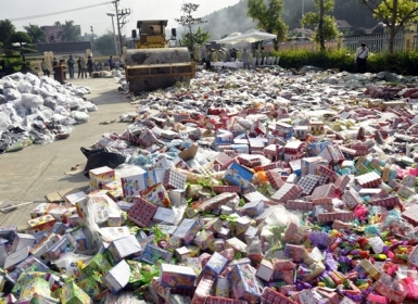 Tiêu hủy hàng giả, hàng nhái